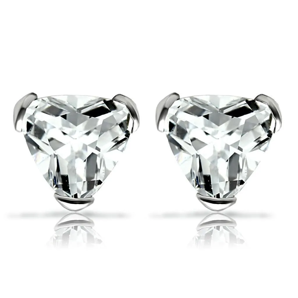 Women's Earrings - LOS048 - Rhodium 925 Sterling Silver