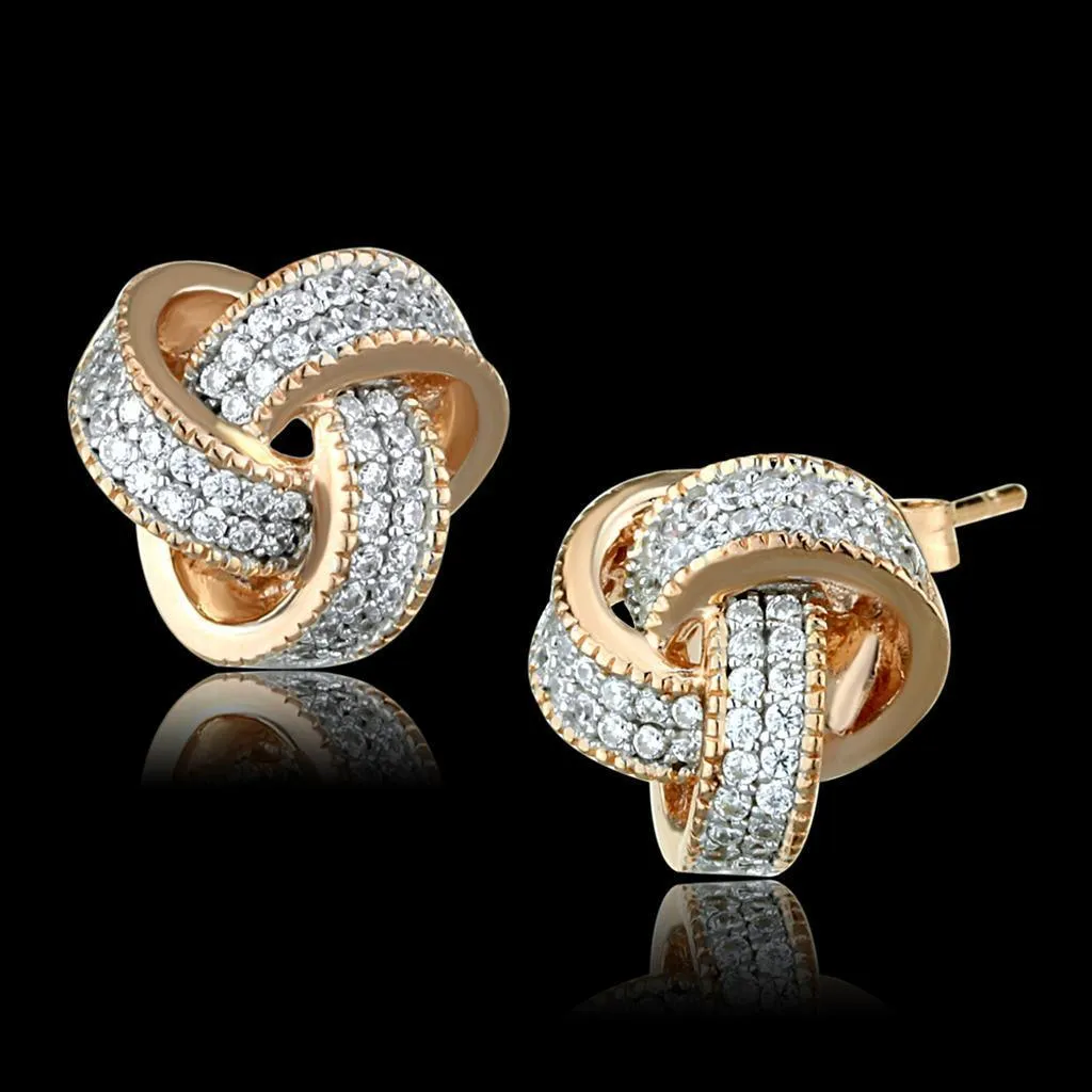 Women's Earrings - Rose Gold   Rhodium 925 Sterling Silver