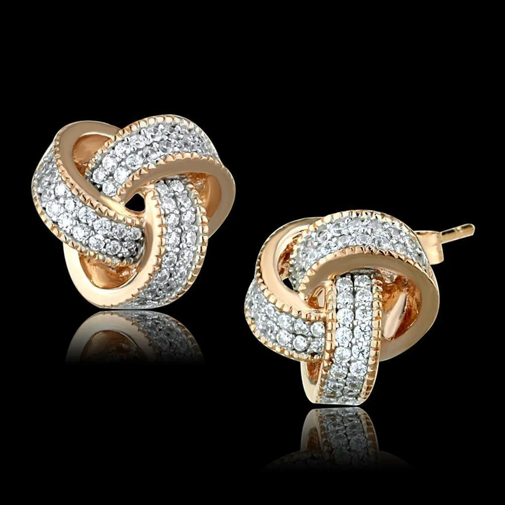 Women's Earrings - Rose Gold   Rhodium 925 Sterling Silver