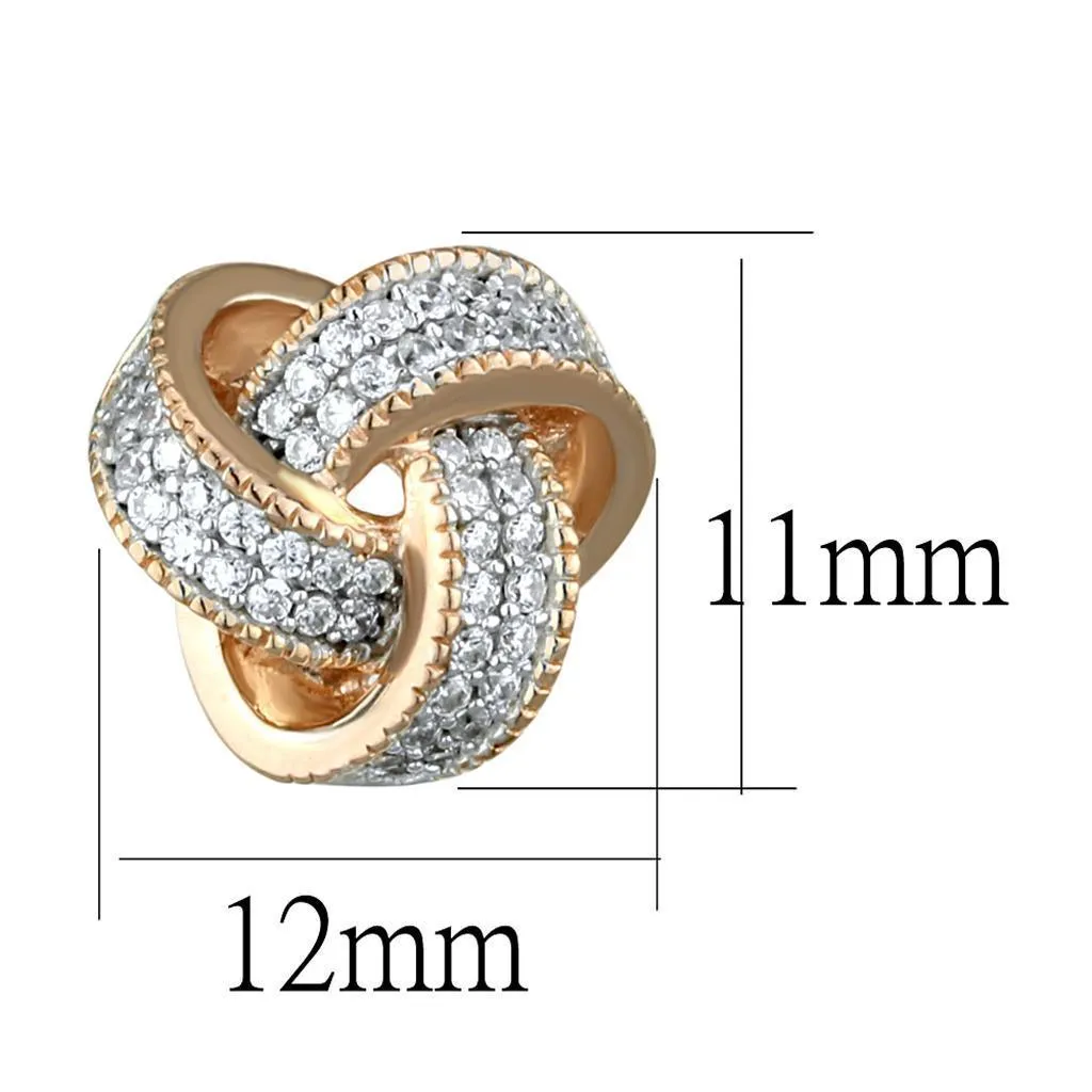 Women's Earrings - Rose Gold   Rhodium 925 Sterling Silver