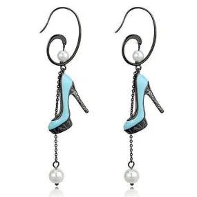 Women's Earrings - TK2721 - IP Light Black  (IP Gun)