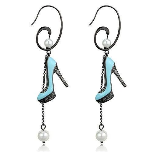 Women's Earrings - TK2721 - IP Light Black  (IP Gun)