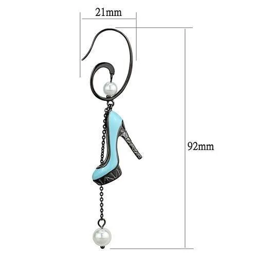 Women's Earrings - TK2721 - IP Light Black  (IP Gun)