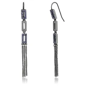 Women's Earrings - TK2722 - IP Light Black  (IP Gun)