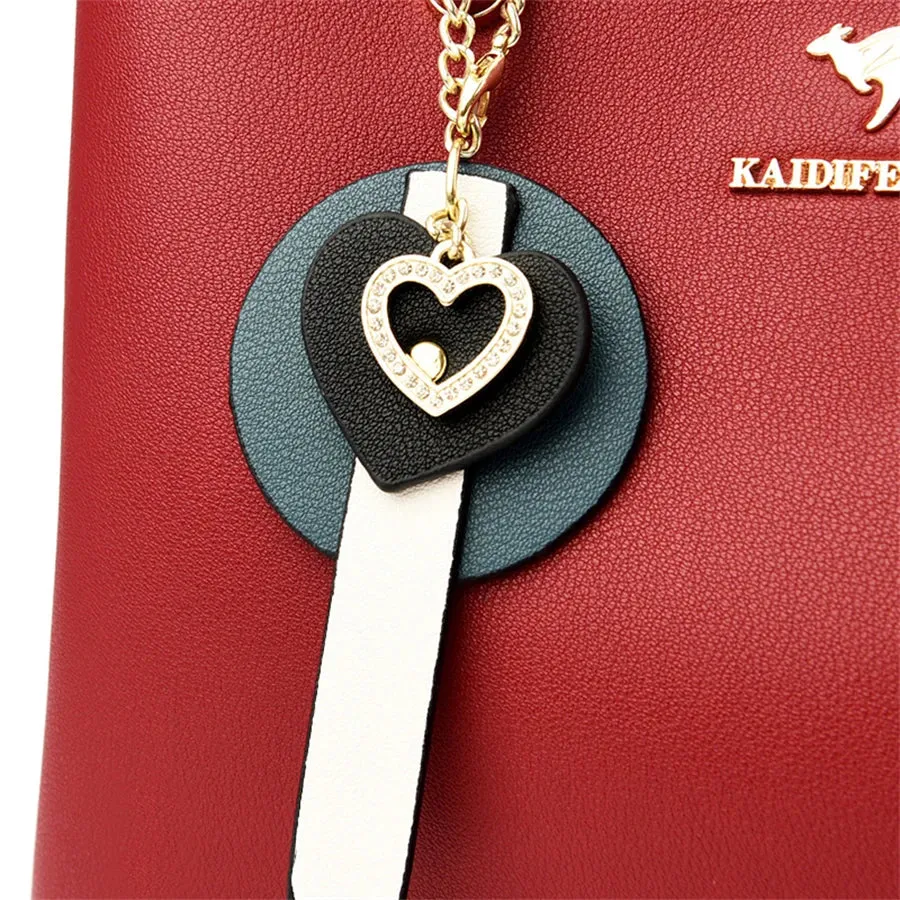 Women's High Quality Leather Luxury Designer Shoulder Handbag