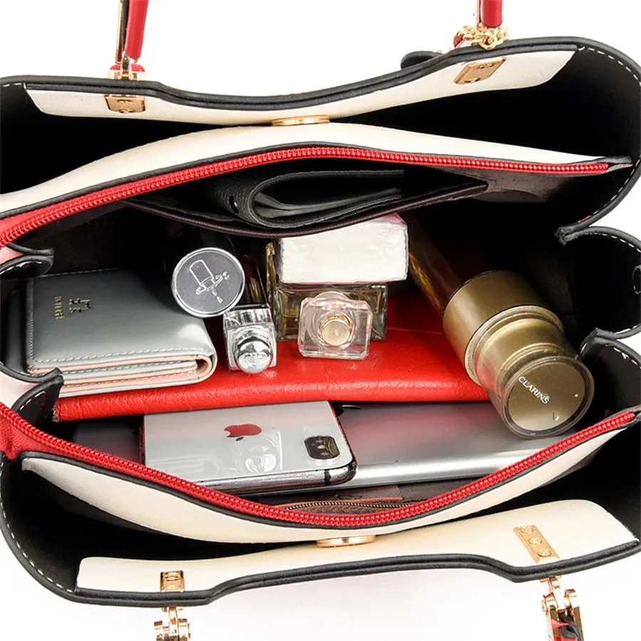 Women's High Quality Leather Luxury Designer Shoulder Handbag