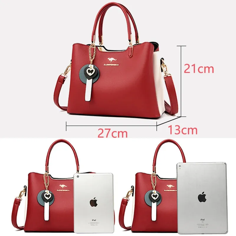 Women's High Quality Leather Luxury Designer Shoulder Handbag