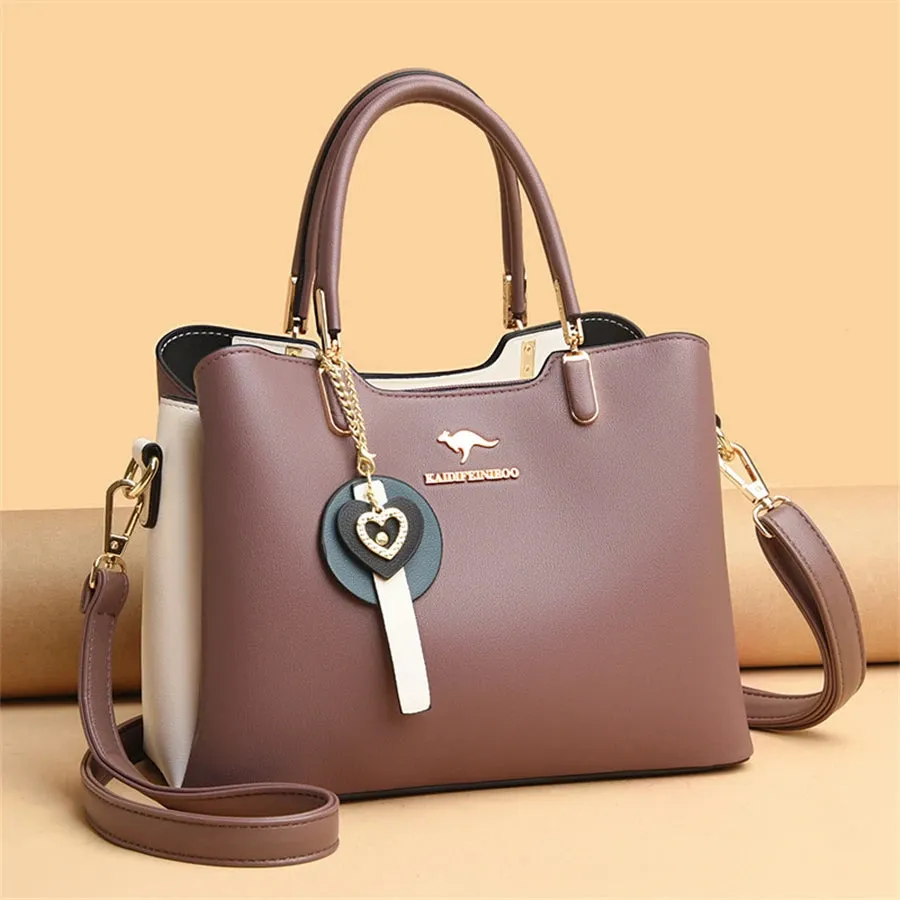 Women's High Quality Leather Luxury Designer Shoulder Handbag