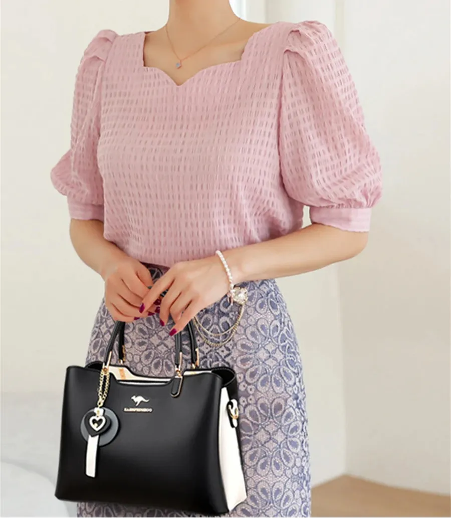 Women's High Quality Leather Luxury Designer Shoulder Handbag