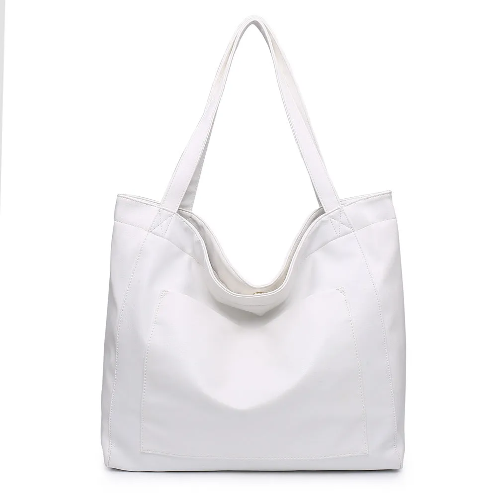 Women's Large Capacity Oil Wax Tote Bag