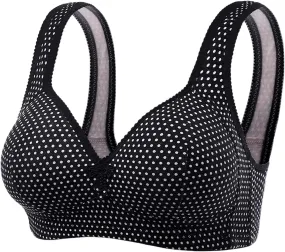 Women's Minimizer Bras Comfort Cushion Strap Wirefree Full Coverage Large Bust Non-Padded Bra