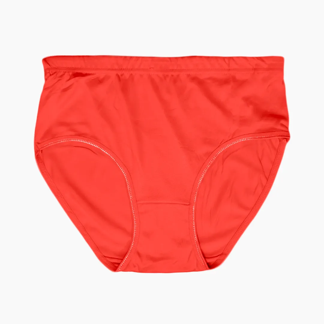 Women's Regular Cotton  Panty - Red