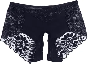 Womens Sexy Cheeky Underwear Seamless Panties Mesh Lace Bikini Briefs See Through Sheer Slutty Naughty Sex Lingerie