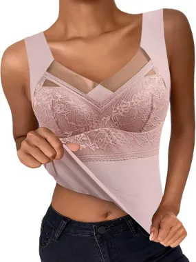 Women's Shapewear Tank Tops Padded Bra Shapewear V-Neck Cami Shaper Tummy Control Shapewear Camisole