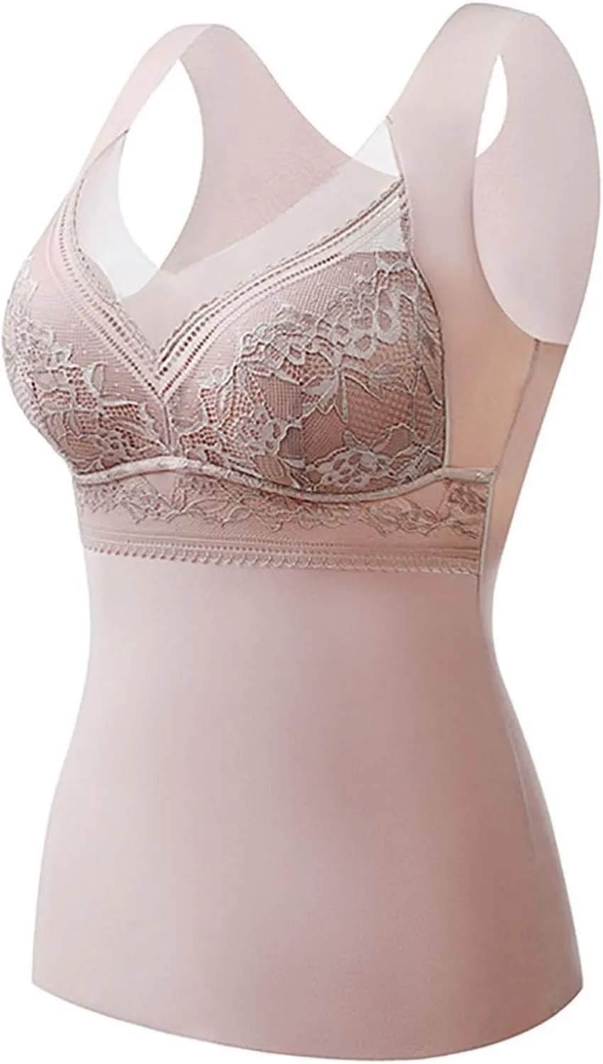 Women's Shapewear Tank Tops Padded Bra Shapewear V-Neck Cami Shaper Tummy Control Shapewear Camisole