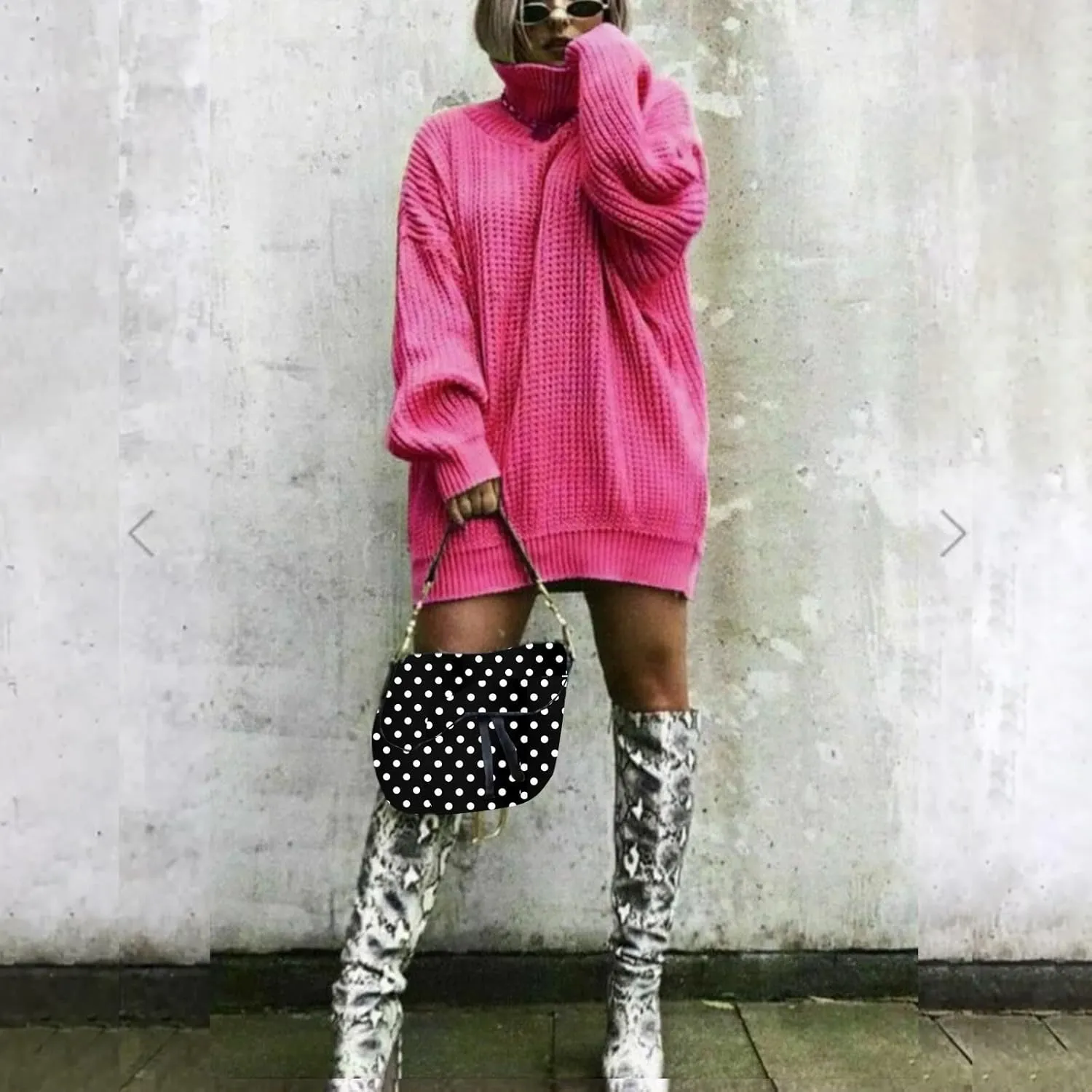 Womens Turtleneck Oversized Sweaters Fall Fashion Cable Knitted Pullover Tops Casual Comfy Loose Long Sleeve Sweaters