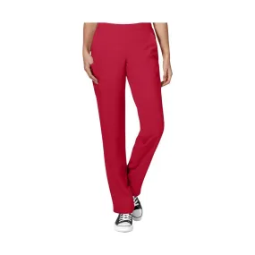 WonderWink Women's Flat Front Double Cargo Pant - Red